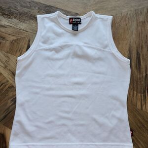 Alpine Design Women's White Exercise Tank Top Sz S